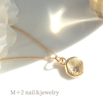 送料無料☆スター☆マットなゴールドモチーフ ネックレス