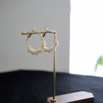 wreathe hoop | 耳飾り | ワイルドシルク