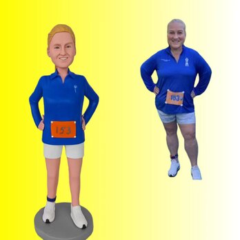 誕生日プレゼント 女性 彼女 オーダーメイド 似顔絵 人形 女友達  写真 から フィギュア 妻 奥さん 肖像画 感謝 車飾り