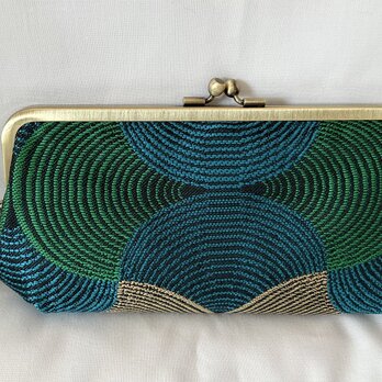 SAFECO　フランス生地　シンプル　がま口長財布　