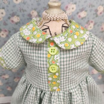 着せ替え人形の服　⑱　<春まつ雪うさぎ>