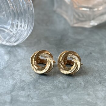 YA198-【 AVON 】エイボン・ヴィンテージイヤリング 1980's Gold Tone Textured Screw