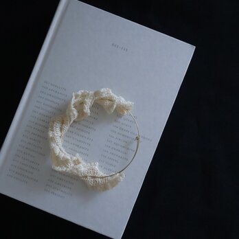 "butterflies in my stomach"  lace bangle