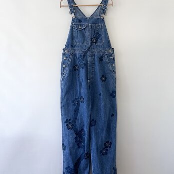 【手描き】桜の大木　USEDオーバーオール