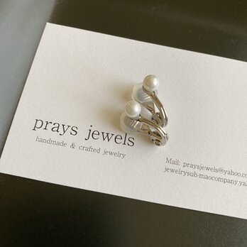 小粒5ｍｍパールW　ソフトタッチ痛みなくしっかりとホールドのイヤリング！Basic Pearls Earrings