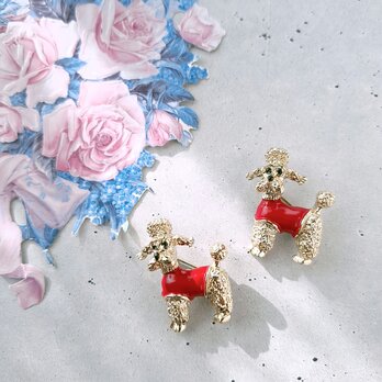 《Gerry’s》 poodle wearing red clothes A ゲーリーズ ヴィンテージブローチ