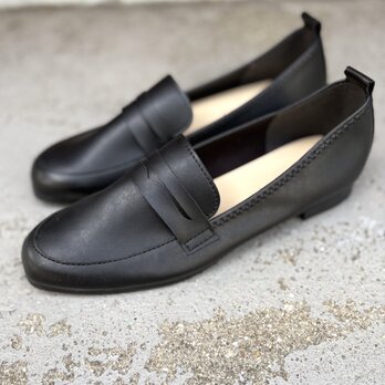 24cmのみ【毎日履きたくなる】軽量ソフトローファー｜やわらかフィット・滑りにくいラバーソール・通勤通学対応