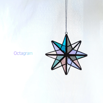 Octagram ornament M/ smoke winter