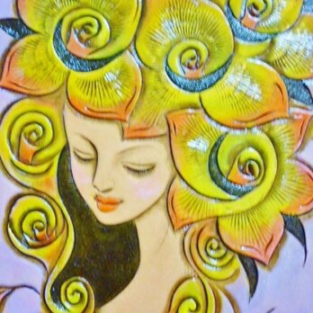 ★10周年感謝セール！3000円OFF　革絵・花咲く