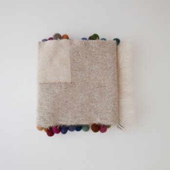 cashmere short scarf 「marble」W