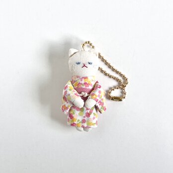 きもの猫　バッグチャーム