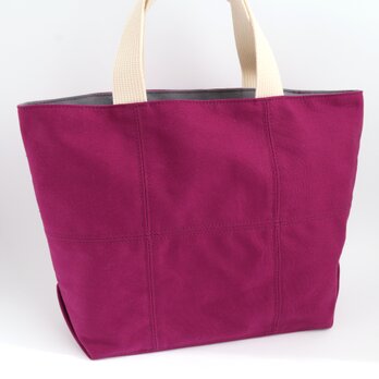 3/31まで送料無料✨ペット用お出かけトートバッグ　ペット旅行　帆布トート　帆布バッグ　パッチワーク　パープル　No.401