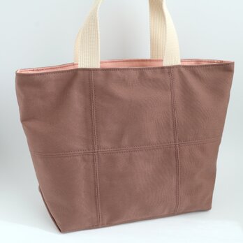 3/31まで送料無料✨ペット用お出かけトートバッグ　ペット旅行　帆布トート　帆布バッグ　パッチワーク　モカ　ギフト　No.403