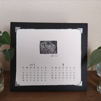 ミニ銅版画6枚セット(2026カレンダー付き）