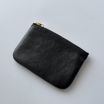 ファスナーポーチ ｜ 兵庫県産牛革 ( アマンダオイル )