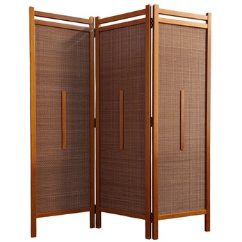 受注製作 竹製 スクリーン パーテーション  TR-3 タモ無垢材 W132H150