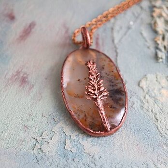 For your Christmas＊デンドライトアゲート＊ボタニカル＊エレクトロフォーミング＊E-8