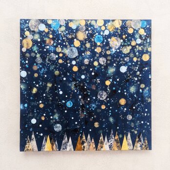 雪の森S6号（アクリル原画）