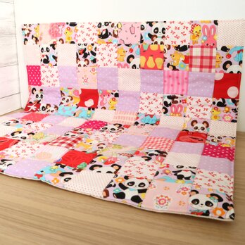 【送料無料】ペット用マット　1点限定　カフェマット　お昼寝マット　小型犬　猫　パッチワーク　No.442