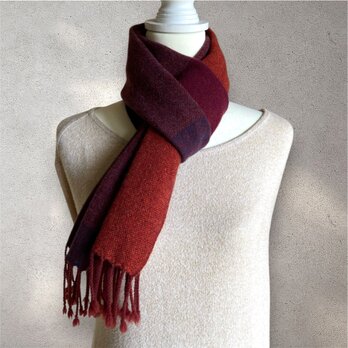 【手織り】ラムウールのマフラー・送料無料・