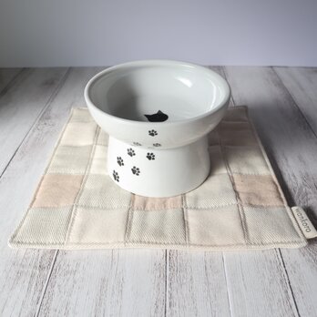 【送料無料】ペット用お食事マット　一点限定　フードマット　ご飯マット　ランチョンマット　お水マット　小型犬　猫　No.444