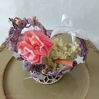 和紙花 幸福のハートアレンジメント PINK