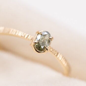 Butterfly Diamond Ring Aqua green