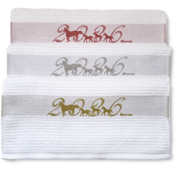 2026年干支【馬】Family Horse フェイスタオル3枚セット