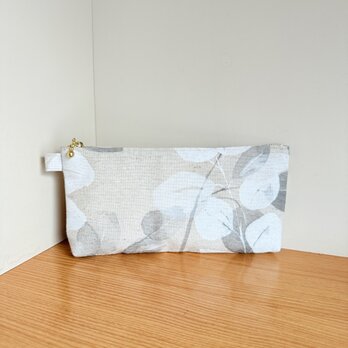 マチ付きポーチ（リーフ）