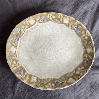 「木もれ日リムのオーバル皿」