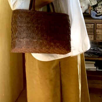 久留米絣ワイドパンツ