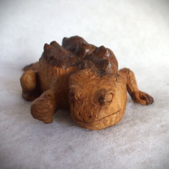 ★蜥蜴の木彫り置物★