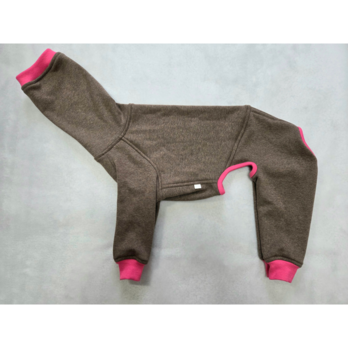 犬服　Ｋ様オーダーメイド品：ウィペット用BOMBER HEATフルスーツ