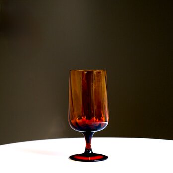 イタリア製 / ヴィンテージ / ガラス花瓶 / アンバー