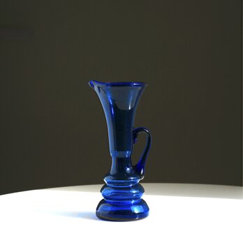 ドイツ製 / ガラス花瓶 / 一輪挿し / コバルトブルー　