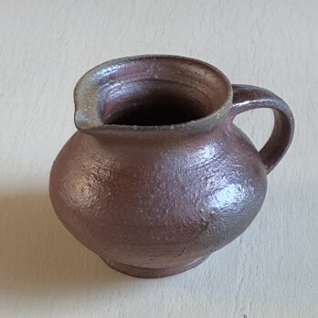 ｜ミルクピッチャー（焼締自然釉）｜ ミルク・ソース入れ／小さな花入れ｜薪窯焼成・焼締陶器