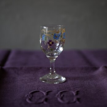 エナメルシリーズ　part.4(a)　リキュールグラス　フランスアンティーク　アンティークのある暮らし