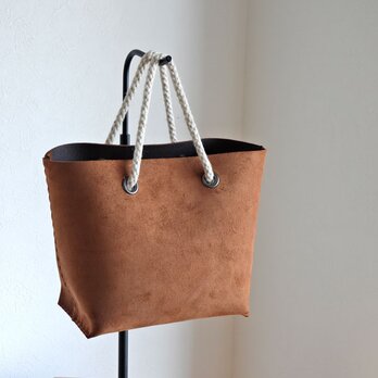 ちびちびトート（ スエード１枚革仕立て ）カスターニャ