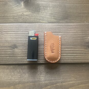 BICミニライターカバー(type-4キャメル×白ver./J25専用)