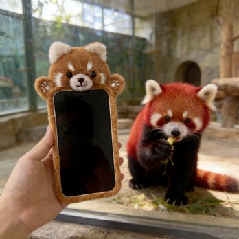 iPhone 17 16 ケース シェル Samsung Android 全機種対応 動物 ペット レッサーパンダ ケース