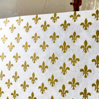 U.S.A. ヴィンテージ包装紙【フルール・ド・リス】DA-WP091のコピー