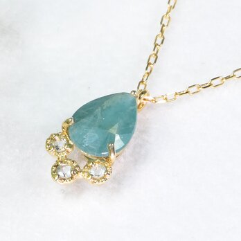 K10 グランディディエライト アクアマリン ペンダント CI064CIBSN