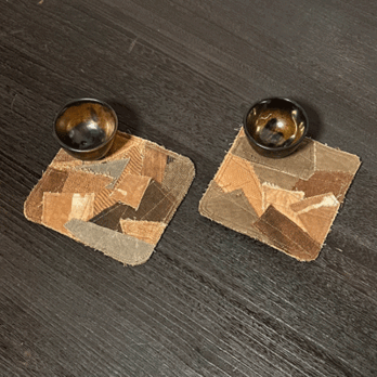 柿渋染めペアマットK25106