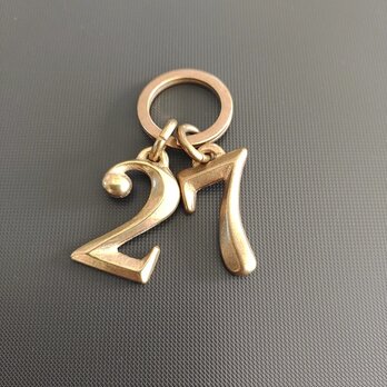 【２桁】真鍮ナンバーキーホルダー 【2桁注文ページ】