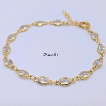 キュービックジルコニア　ブレスレット