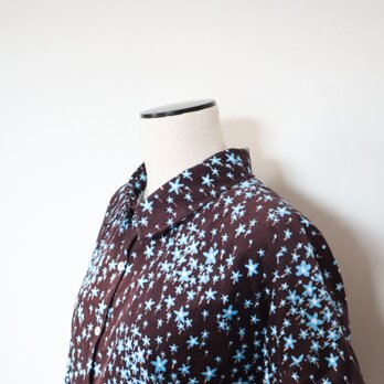 リバティコーデュロイ　スターリーナイトのゆったりシャツ