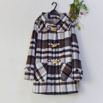総裏チェック柄大人可愛いダブルコート♪