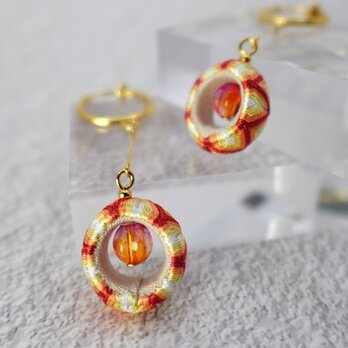 3月15日のためのイヤリング ＋ フックキャンバス《一点もの》