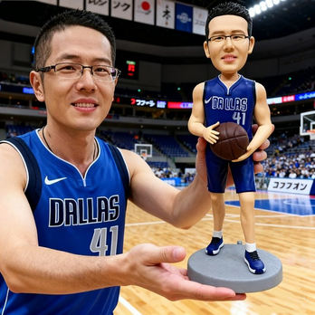 バスケットボール 好き 誕生日 プレゼント、オーダーメイド 写真から作る 似顔絵 人形, オリジナル 肖像画 置物 フィギュア