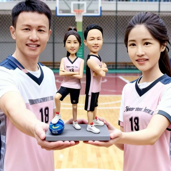 バスケットボール 好き 誕生日 プレゼント、オーダーメイド 写真から作る 似顔絵 人形, オリジナル 肖像画 置物 フィギュア